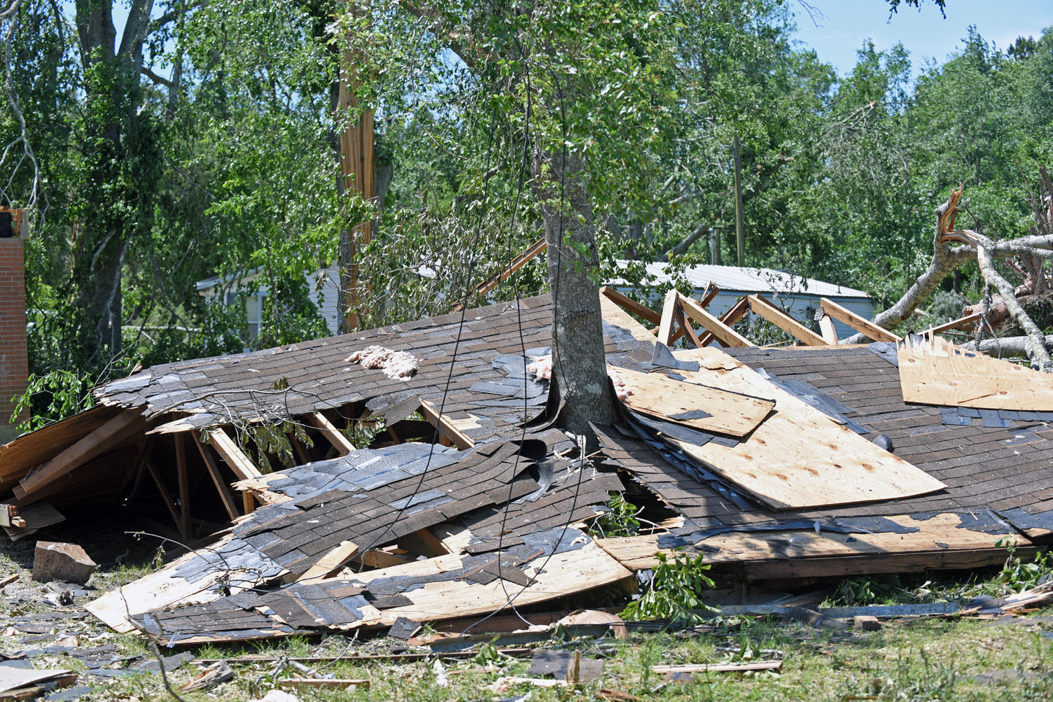 Cleaning up the storm damage